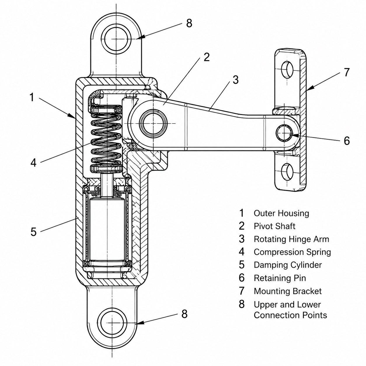 Mechanical assembly patent drawing example